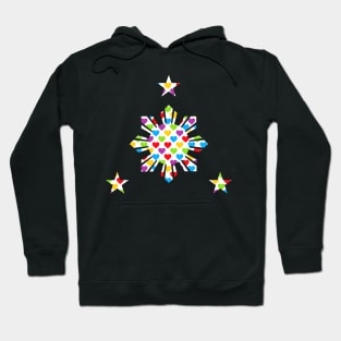 Philippines Sun and Stars Hearts Filipino Flag Hoodie